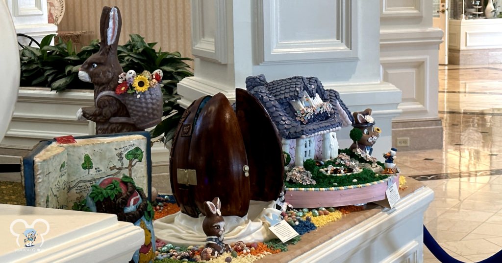 Grand Floridian Easter decorations at Disney World.