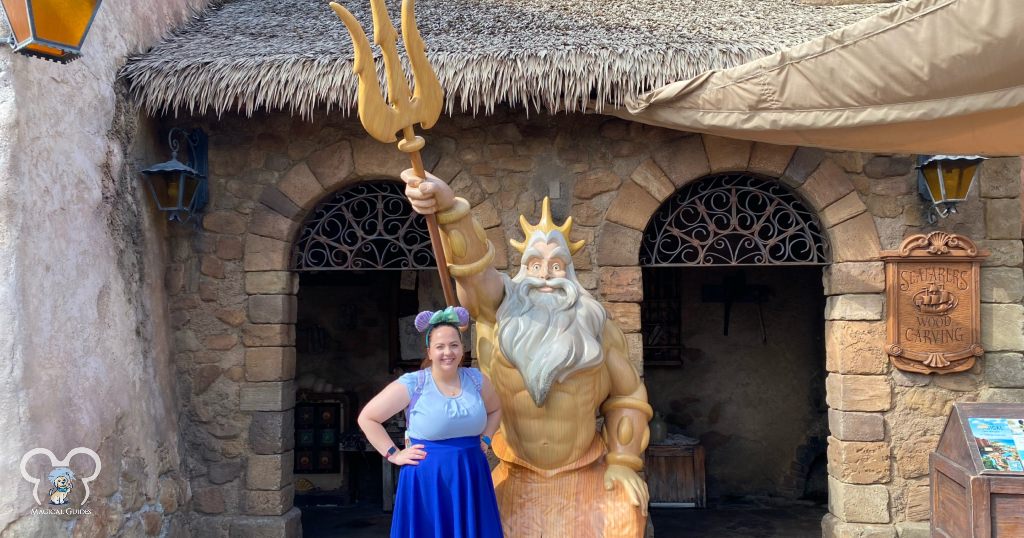 Ariel Disney Bound outfit for May. It was a warm day so a t-shirt and skirt were perfect all day.