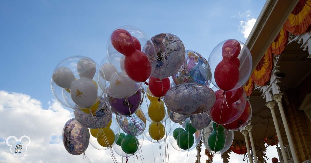 There are usually multiple cast members selling balloons on Main Street USA in Magic Kingdom.