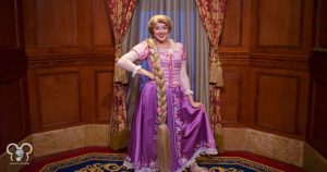 Where to meet Rapunzel at Magic Kingdom, Princess Fairytale Hall in Magic Kingdom. This is a princess character meet available for Genie+